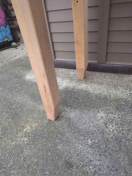 Photo of free Tall butcher's block table (Bare, LA4) #3