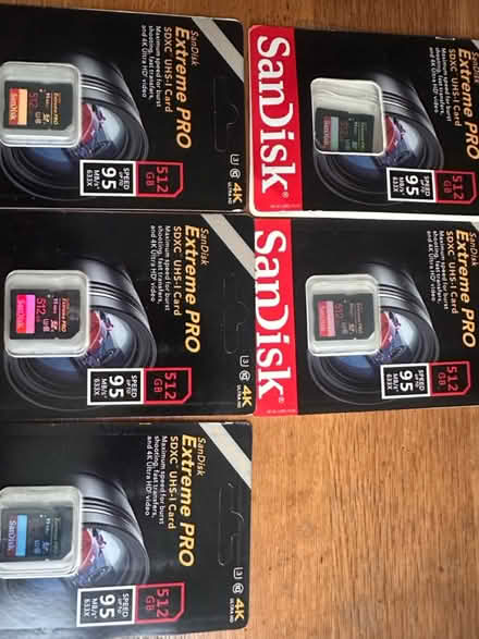 Photo of free Memory cards 512gB (NW71JG) #1