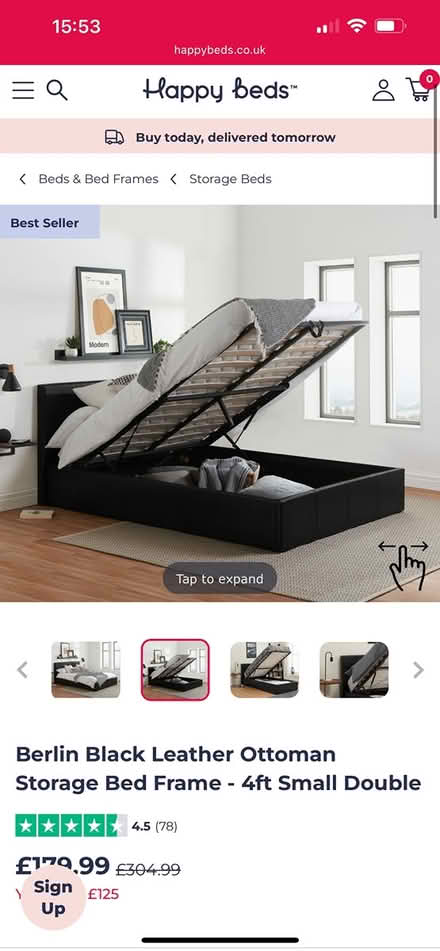 Photo of free Small double bed (Newquay TR8) #2