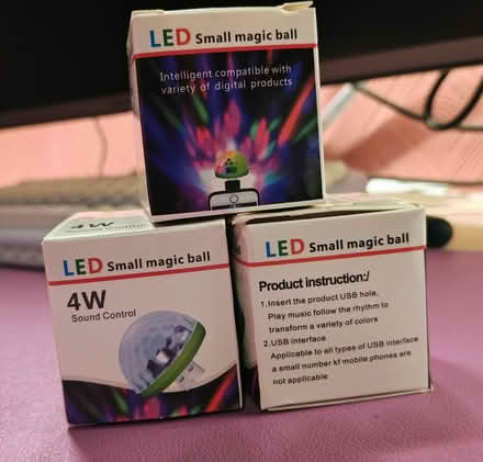 Photo of free 3 x Mini USB Disco Lights (Salford, M3) #2