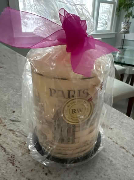 Photo of free Paris candle with metal dish (Ossining) #1