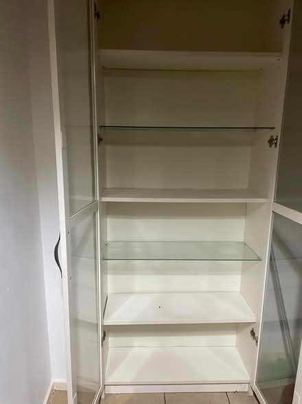 Photo of free Wooden cabinets with glass shelfs (MK2 3PD) #2