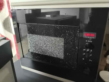 Photo of free Microwave, broken glass (Bradway S17) #1