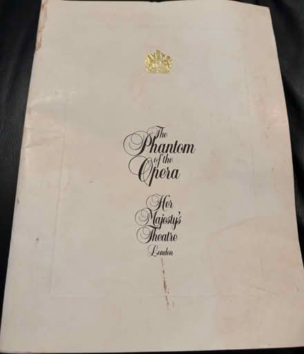 Photo of free 1988 Phantom Of The Opera Programme (Westbury Wilts BA13) #1