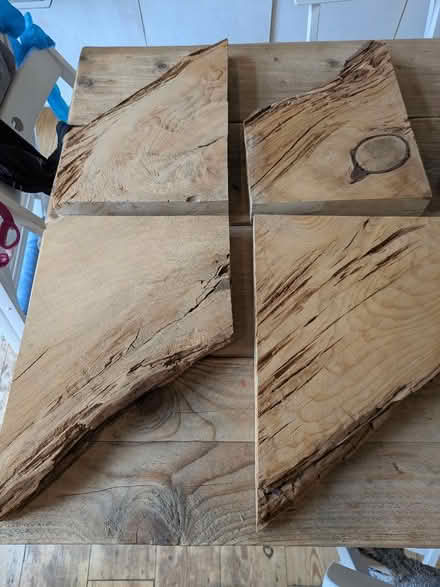 Photo of free Decorative wood pieces/corner shelves (Brockley SE14) #1