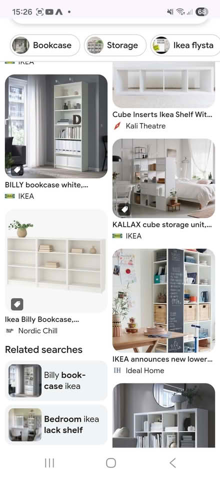 Photo of Book case white. Kallax or billy ikea (Poplar E14) #1