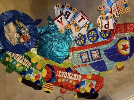 Photo of free Kids Birthday Balloons Train Theme Happy Birthday Decor (Craigleith EH4) #1