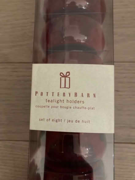 Photo of free pottery barn red tea light holders (Kennedy/16th in Markham) #2