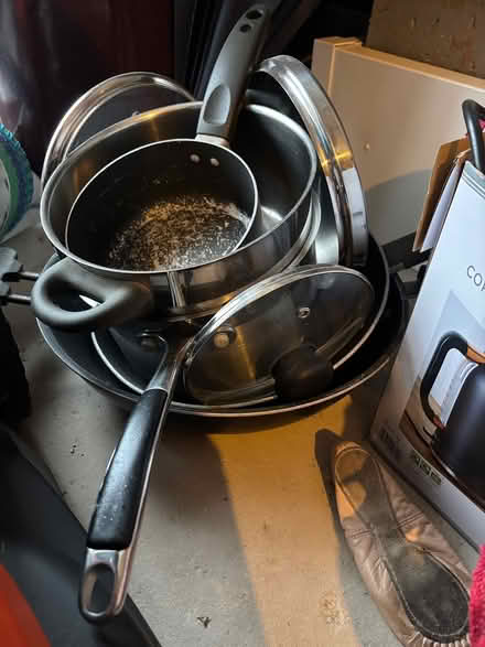 Photo of free Pots and pans and kettle (Halewood L26) #1