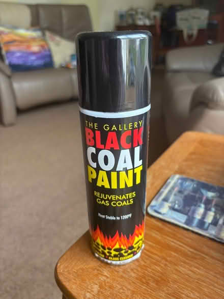 Photo of free Can of gas fire coal black paint (Steeple Aston OX25) #1