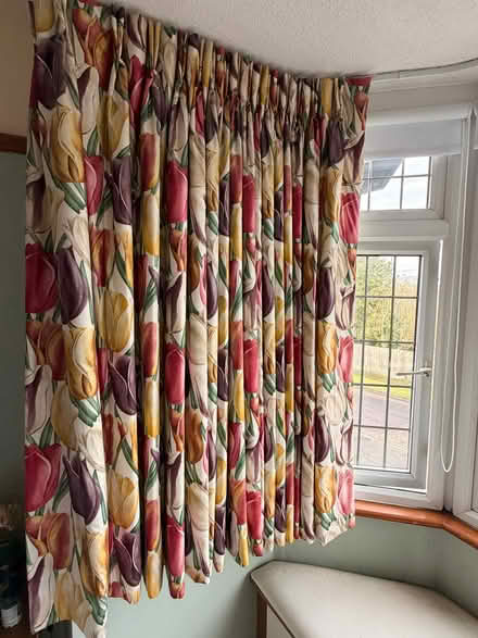 Photo of free Sanderson Early Tulips Design Curtains (Banstead SM7) #3