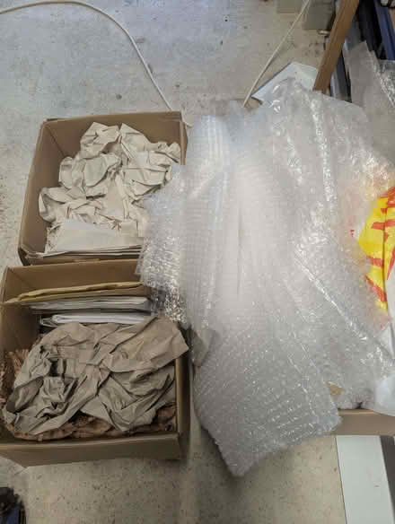 Photo of free Small boxes, packing paper and bubble wrap (Purton SN5) #1