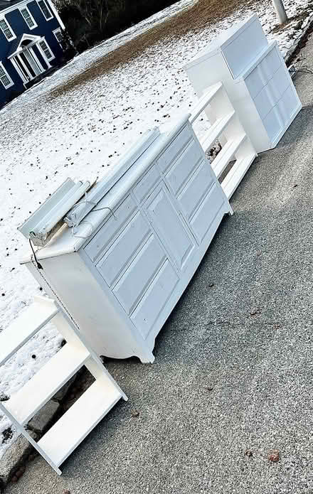 Photo of free Solid Wood Long Dresser/Buffet (Smithtown) #4