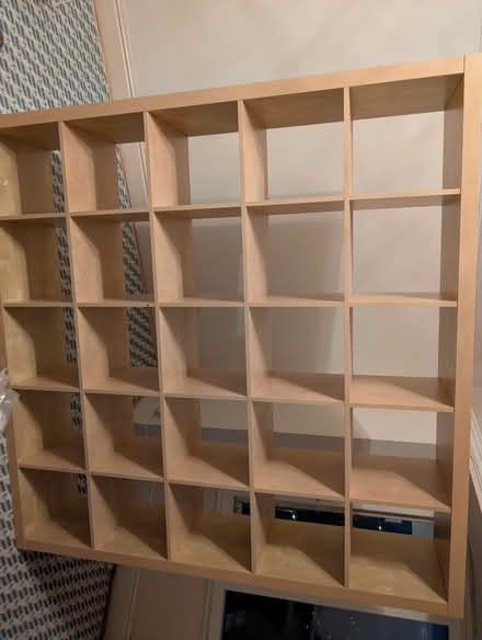Photo of free IKEA shelving unit (5x5 squares) (OL4 Grasscroft) #2