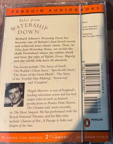 Photo of free Audiobooks on cassette, Watership Down, plus 2 others (CT4) #3