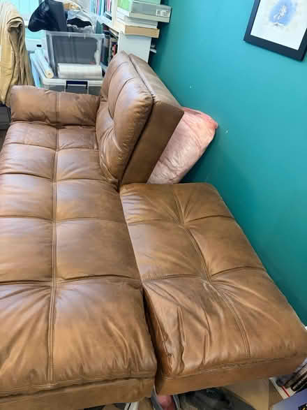 Photo of free Faux leather sofa bed (London, SE1) #2