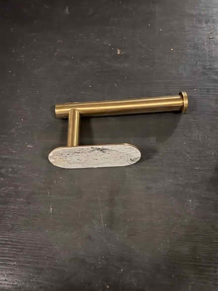 Photo of free Brushed brass/copper roll holder (Lambs Green RH12) #2