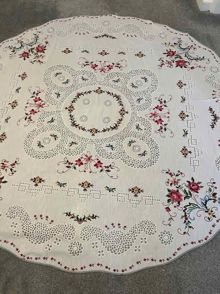 Photo of free Round tablecloth (Binley, Coventry) #1