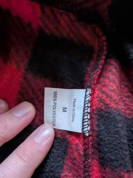 Photo of free Red checkered pyjama bottoms (M) (Manchester M19) #2