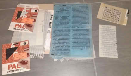 Photo of free Letraset number & letter transfers (South Ham RG22) #1