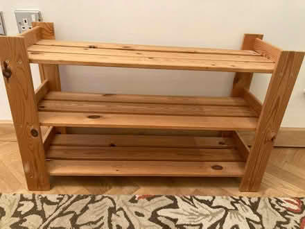 Photo of free Wooden shoe rack (South Ockendon RM15) #1