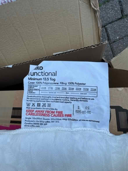 Photo of free Single duvet 13.5 tog (Bishops Cleeve) #1