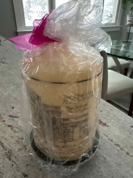 Photo of free Paris candle with metal dish (Ossining) #2