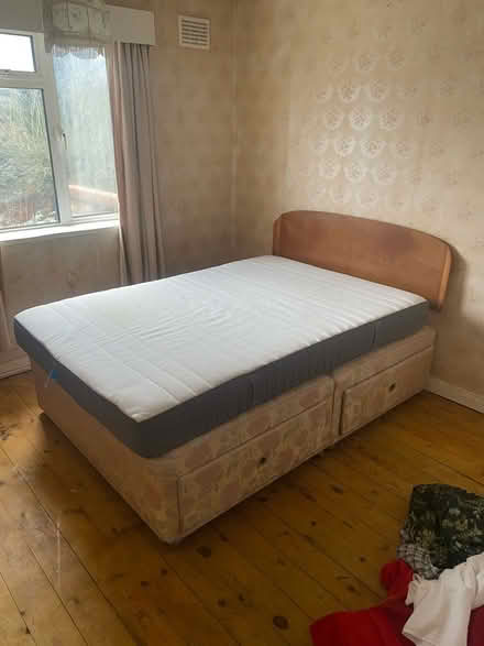 Photo of free Double bed plus mattress (Englefield Green TW20) #2