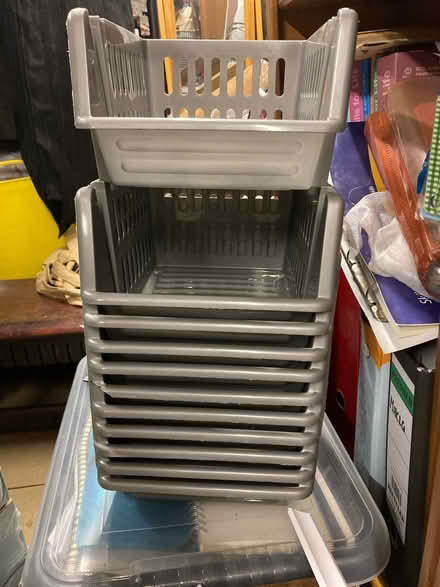 Photo of free Plastic crate like shelf storage (N13 Palmers Green) #1