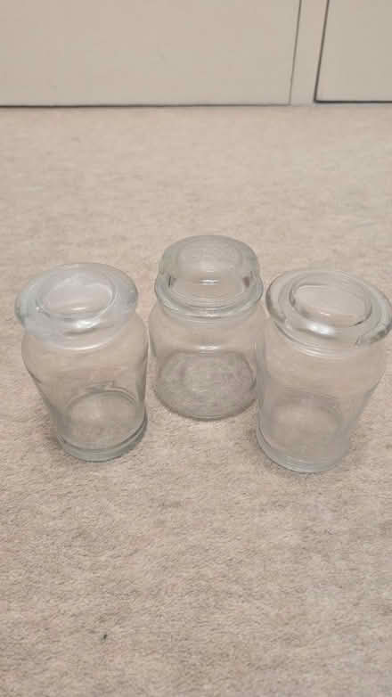 Photo of free 3 X medium Yankee candle jars (Desford LE9) #1
