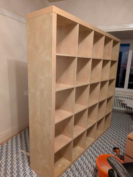 Photo of free IKEA shelving unit (5x5 squares) (OL4 Grasscroft) #1