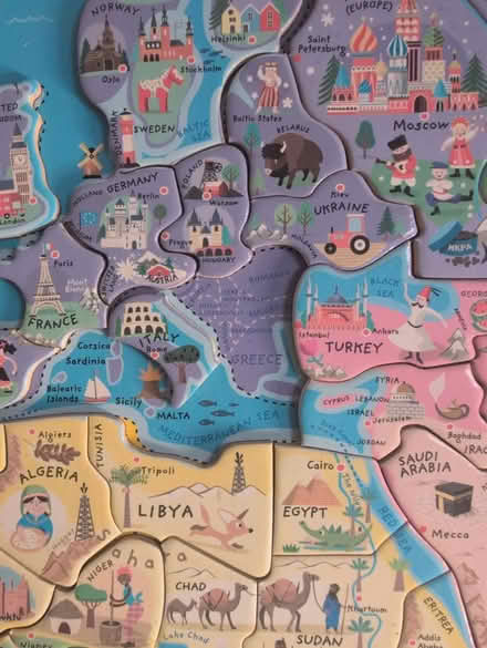 Photo of free Magnetic world map puzzle (HR1) #2