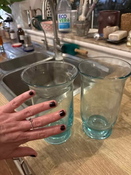 Photo of free 2 hurricane candle holders (CB21) #2