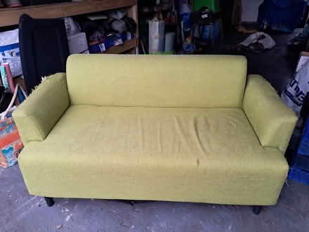 Photo of free Lime green sofa (Castlefields SY1) #1