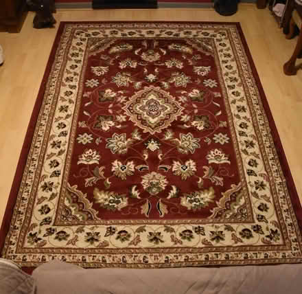 Photo of free Large Red Rug (Barkisland Halifax) #2