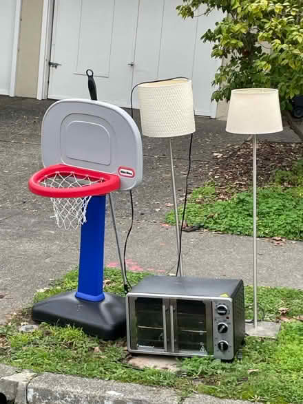 Photo of free Floor lamps toaster oven kids hoop (224 C Street, San Rafael) #1