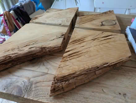 Photo of free Decorative wood pieces/corner shelves (Brockley SE14) #2