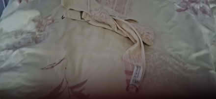 Photo of free pair of curtains with tie backs 52inch approx (Wigmore LU2) #1