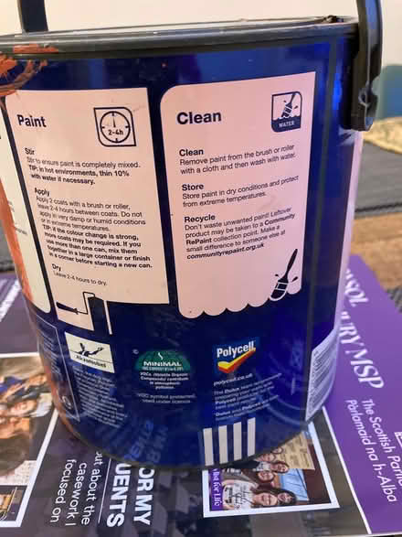 Photo of free Dulux paint (about 1/2 tin) (Edinburgh EH5) #1