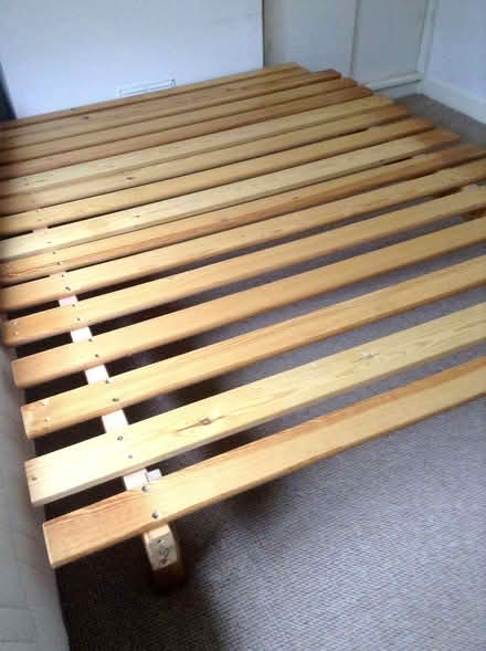 Photo of free King-size pine bed base (Upper Bevendean BN2) #1