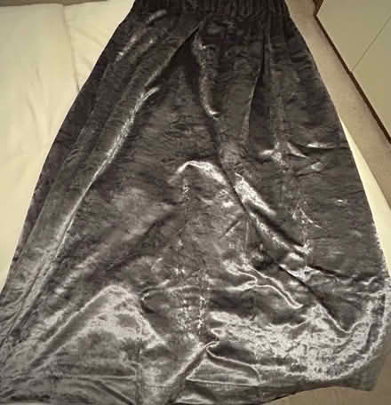 Photo of free Crushed grey velvet curtains (Banstead SM7) #4