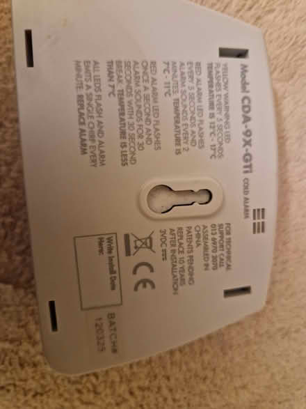 Photo of free Fire Angel Cold Alarm (Juniper Green, EH14) #2