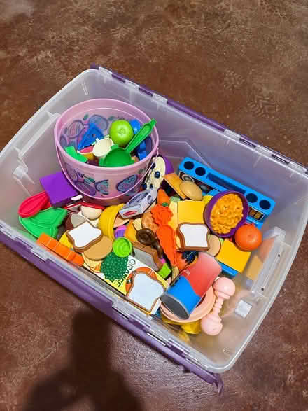 Photo of free Large Bin Cooking Toys/Play Food (Medinah) #1