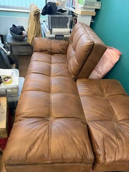 Photo of free Faux leather sofa bed (London, SE1) #3