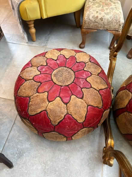 Photo of free Moroccan Pouffe (Hook Norton OX15) #1