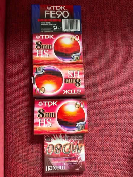 Photo of free 8mm new cassette tapes (Elm Park RM12) #1