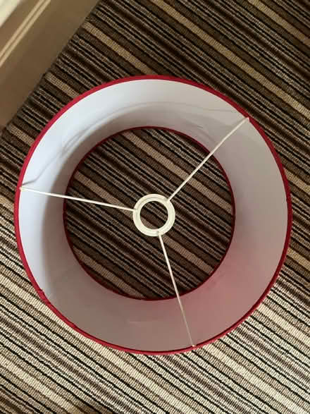 Photo of free Red lamp shade (SK4 Heaton moor) #3