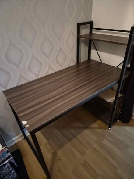 Photo of free Large desk with three shelves on the righthand size (Toxteth L8) #1