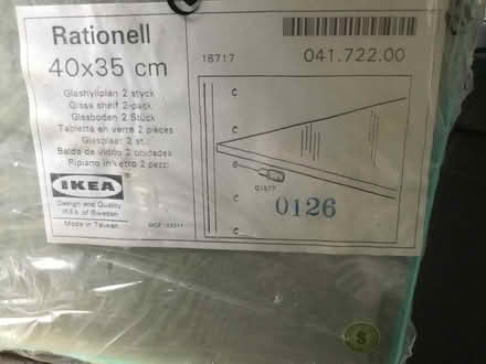 Photo of free IKEA Rationell glass shelves (Shoreditch E1) #1