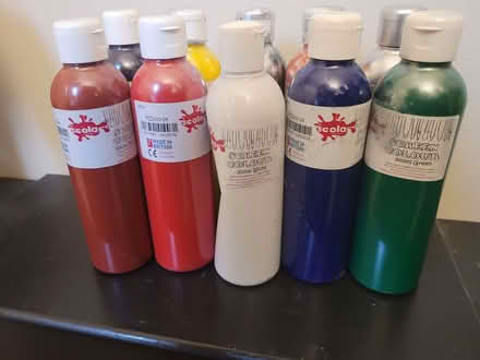 Photo of free 300ml bottles screen paint (Scola brand) (Caversham Heights RG4) #1